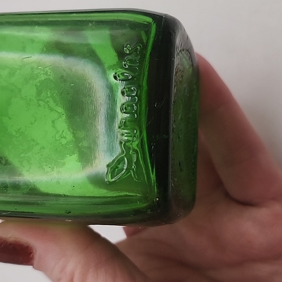 Vintage Owen's Illinois Duraglass Green Glass Jar 6 oz - Picture 9 of 9